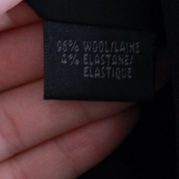 Lafayette 148 Black Wool Long Sleeve Front Pockets Snap Front Buttons Blazer - Picture 7 of 11